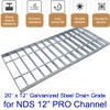 DuuMuut Galvanized Steel Drain Grate 20x12 for NDS 12” PRO