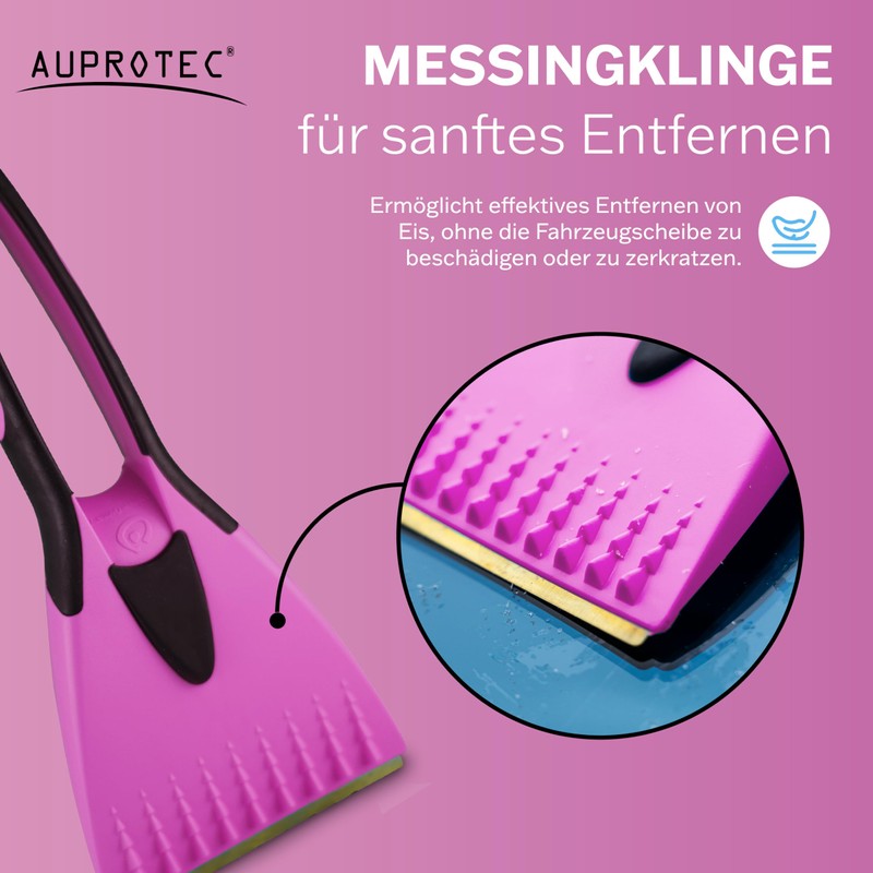 AUPROTEC Ice Scraper 2K with Brass Blade Pink / Grey