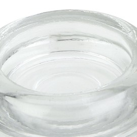 Set of 12 Clear Glass Furniture Coasters – 3 Inch Round Handcrafted Caster Cups for Tables, Chairs, Sofas – Elegant Floor Protectors for Hardwood, Carpet, Tile, Slate - Furniture Cups by A29
