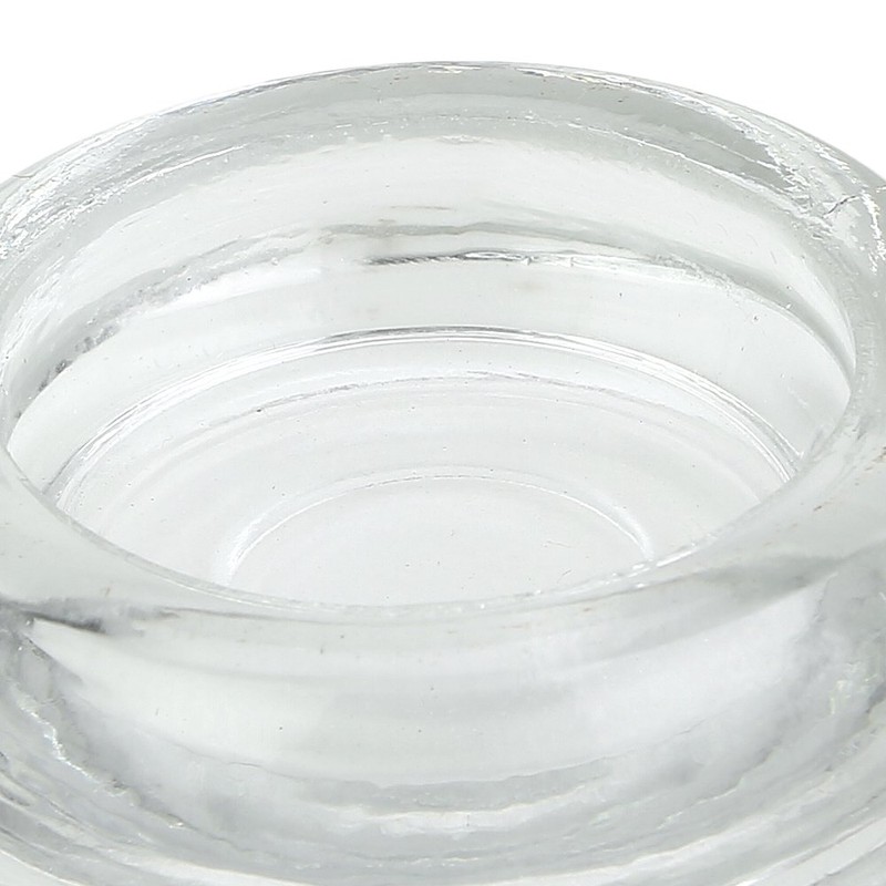 Set of 12 Clear Glass Furniture Coasters – 3 Inch