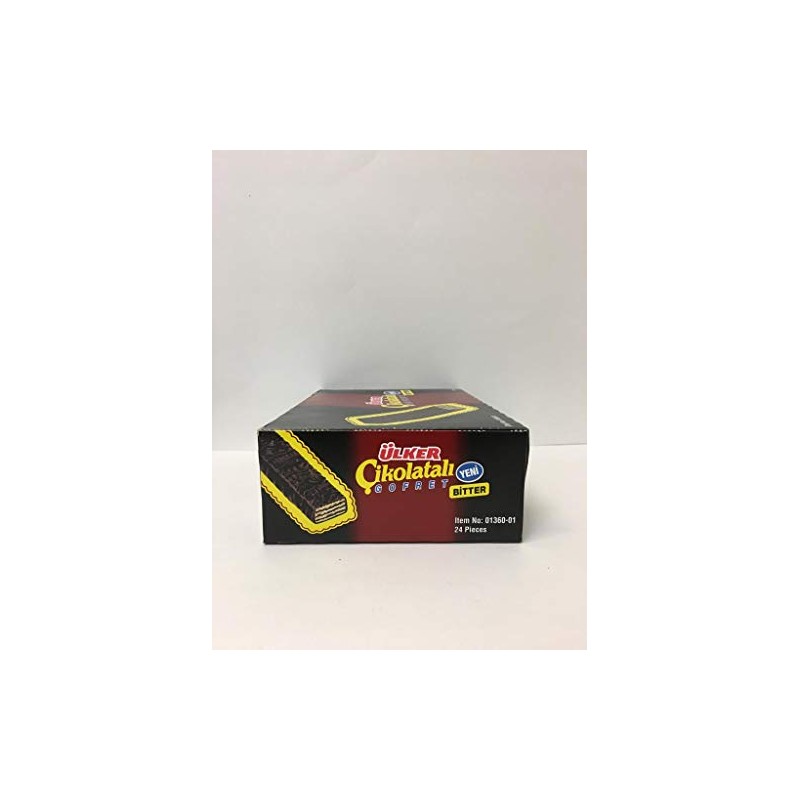 Ulker Bitter Chocolate Wafer, 24 Pieces
