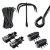 NINJA Combo Set Grappling Hook, Hand claws & Foot Spike