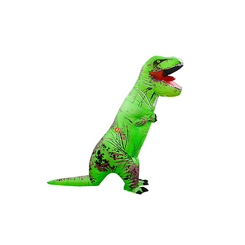 Adult T-Rex Inflatable Suit T-REX Cosplay Clothes (Green)