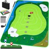 52HZ 6x5Ft Golf Chipping Game Mat, Battle Royale Golf Game