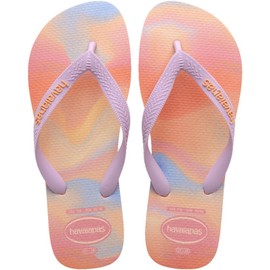 Havaianas - Top Fashion, Comfortable, Durable and Lightweight Flip Flops, Summery Gradient Design, Women, Peach, 6.5/7.5 UK