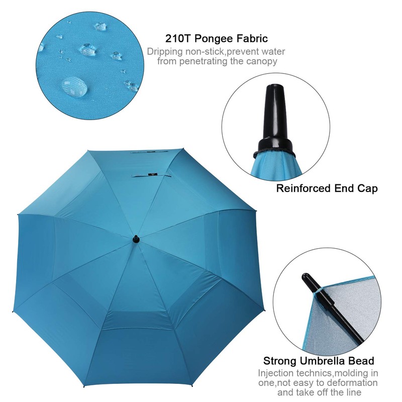 Prospo 62/68 inch Golf Umbrella UV Protection Auto Open Large