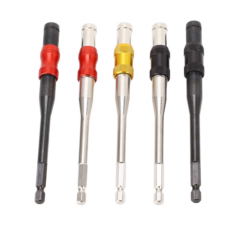 5Pcs Drill Bit Extension 1/4in Hex Shank Magnetic Screwdriver Bit