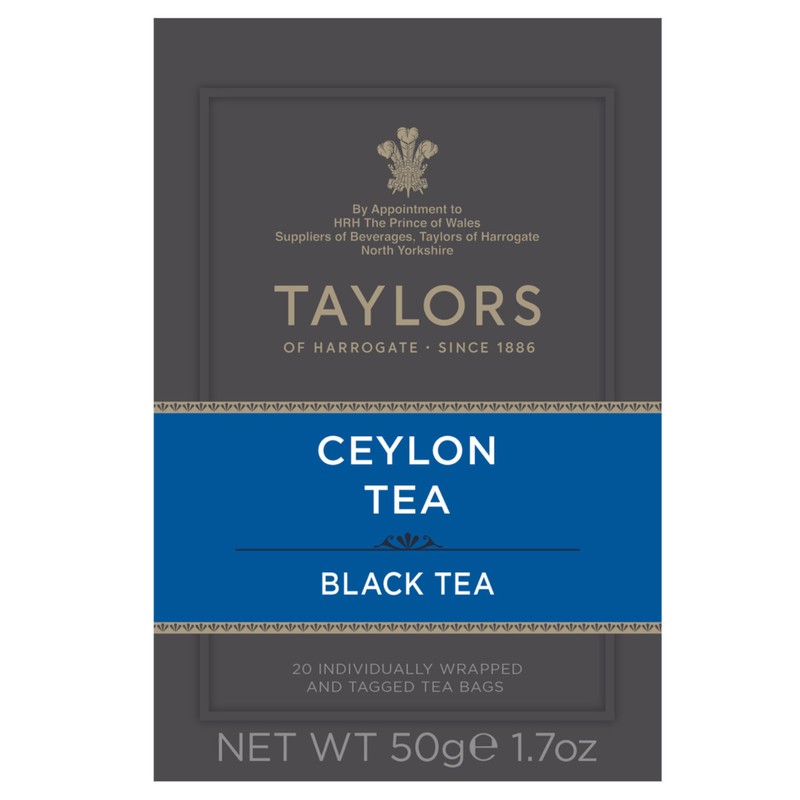 Taylors of Harrogate Ceylon Tea, 20 Count (Pack of 1)