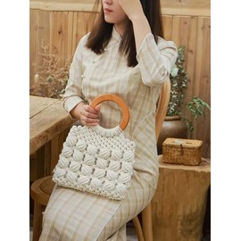 GOHOF Macrame Cord 3mm x 300m Premium Cotton Macrame Rope, 4 Strand Twisted Soft Cotton Cord, One of The Most Perfect Materials for Macrame Art, Cotton String Without Chemicals (Beige)