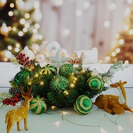 Dohance Christmas Ornaments Set 9ct Christmas Tree Decoration Ornament Balls Decor Baubles for Xmas Trees Decor Holiday Party Wedding Decoration