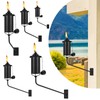FAN-Torches Wall Mounted Citronella Torches Set of 6, 16 oz