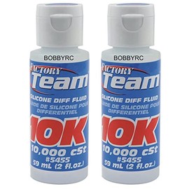 2 Pack Associated ASC5455 5455 2oz Bottle 10000k CS Silicone Diff Oil Fluid Losi SC10 HPI TRAXXAS ARRMA Includes CHICAGOLAND RC Coupon