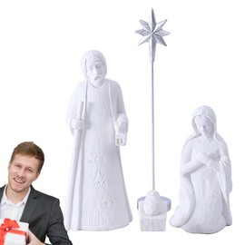 Nativity Figurine Set - Christmas Nativity Scene Nativity Set | Elegant Nativity Ornaments Christmas Ornaments for Living Room Bedroom Bathroom Bookshelf