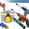 4Pcs Reusable Epoxy Mixer Attachment Durable Paint Epoxy Mixer Paddles