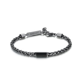 S'Agapõ Men's Steel Bracelet | Ripple Collection - SRP16, 210mm, Stainless Steel