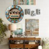 Large 12 Inch Glass Wall Clock that Resists Dust and