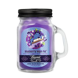 Blueberry High Pie Candle – Sweet Blueberry Pie Scent – Small 4oz Mini Mason Jar Candle by Beamer Candle Co
