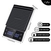 Lightzer Espresso Coffee Scale with Timer Digital Small and Handy