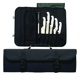 Update International CP-10 10 Pocket Nylon Cutlery Pouch, Nylon, Black