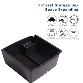 itdegno Storage Box Organiser Centre Console for Armrest Golf SV Sportsvan 2014-2020