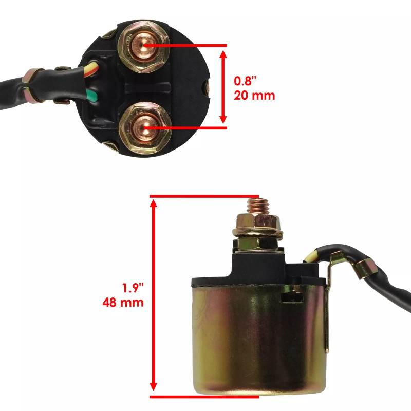 Caltric Starter & Relay Solenoid for Honda TRX450 TRX450ES Fourtrax