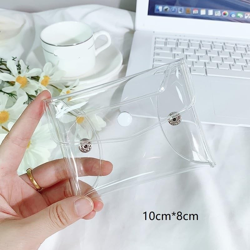 3Pcs Mini PVC Makeup Bag Plastic Cosmetic Organizer Bag Pouch