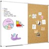 XBoard Magnetic White Board and Bulletin Corkboard Combination, 60 x