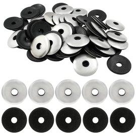 Biaungdo 60 Pcs 1/4" x 1" Neoprene Washers, Stainless Steel Neoprene EPDM Bonded Sealing Washers Rubber Washers Gasket Assortment Kit for Screws(M6.3 x 25mm)