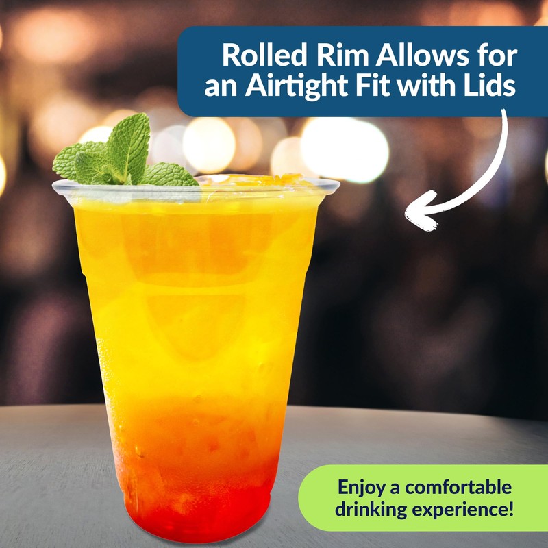 Reli. Plastic Cups, 16 oz (300 Cups Bulk)