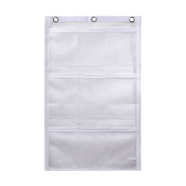 Shower Curtain Bathroom Organizer -9 Pockets- Perfect for Organizing Your Home Bath. Organize Your Toiletries and kid’s Toys in Nine Durable Deep Mesh Pockets. Hang on Existing Shower Curtain Rings.