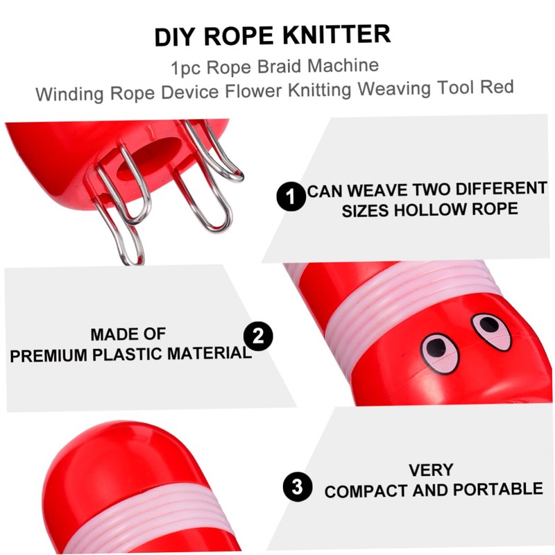 jojofuny 1pc Bee Shape Knitting Tool for Rope Weaving Lightweight