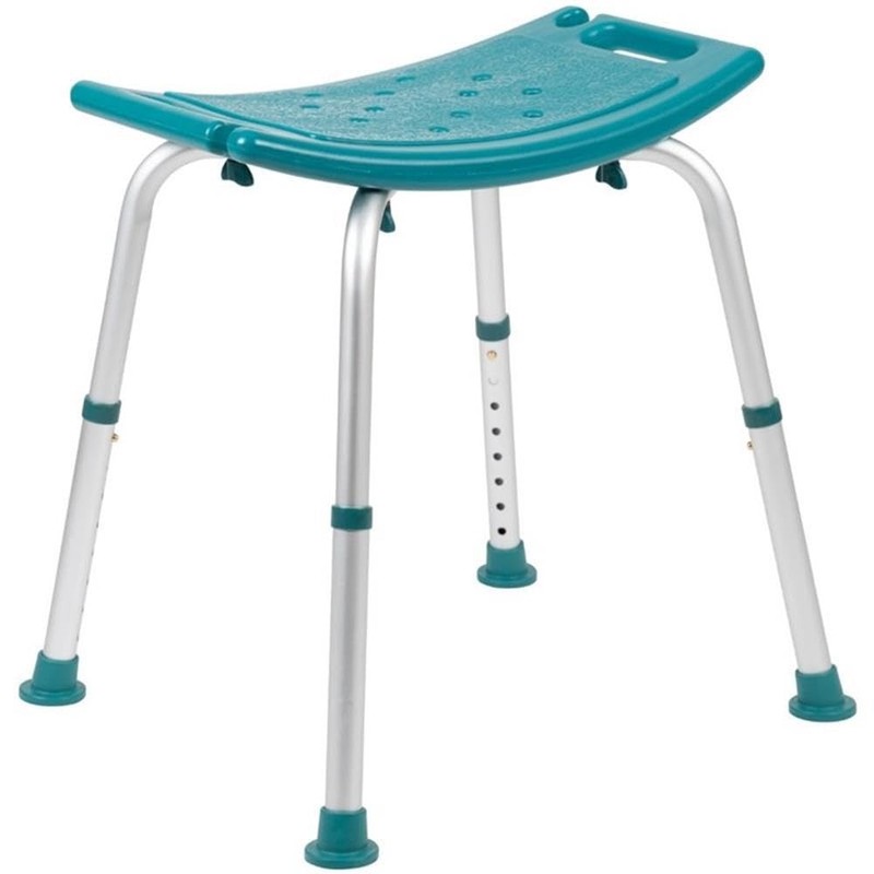 Bowery Hill 19" Adjustable Plastic Bath and Shower Stool in