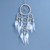 NATURAL WHITE DREAMCATCHER NATURAL CREAM FEATHERS DREAM CATCHER