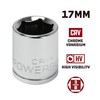 Powerbuilt 3/8 in. Drive x 17mm 6 Point Metric Socket