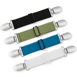 Szuoixe Pant Waist Tightener Waist Cinch Clip Belt Adjustable Elastic Pant Clip Women Men Packs (Multicolor)