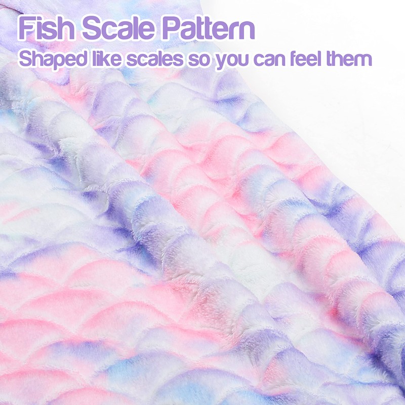 Mermaid Tail Blanket, Soft Warm Plush Fleece Sleeping Bag Snuggle