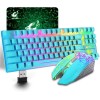 MAMBASNAKE Wireless Gaming Keyboard and Mouse Combo RGB Backlit with