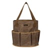 Denifiter Heavy-Duty 16oz Waxed Canvas Tool Bag - 14" Foldable