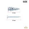 SEQUAL® Metal Driva Plasterboard Fixings & Screws (Pack of 25),