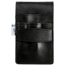 REMOS Manicure Case empty made of genuine leather with space for 4 tools - black