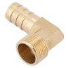 Hilitand 3/4" Brass Hose Barb, Fitting Elbow, 90 Degree Elbow