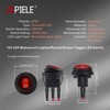 APIELE Waterproof Round Rocker Toggle Switch 20CM Pre-Wired 2 Position