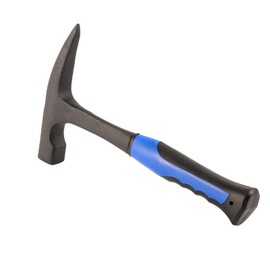 KEILEOHO 32oz Rock Pick Hammer, 34cm Geologist Hammer, Forged Steel Masonry Brick Hammer with Shock Reduction Grip for Mining, 2.2lbs