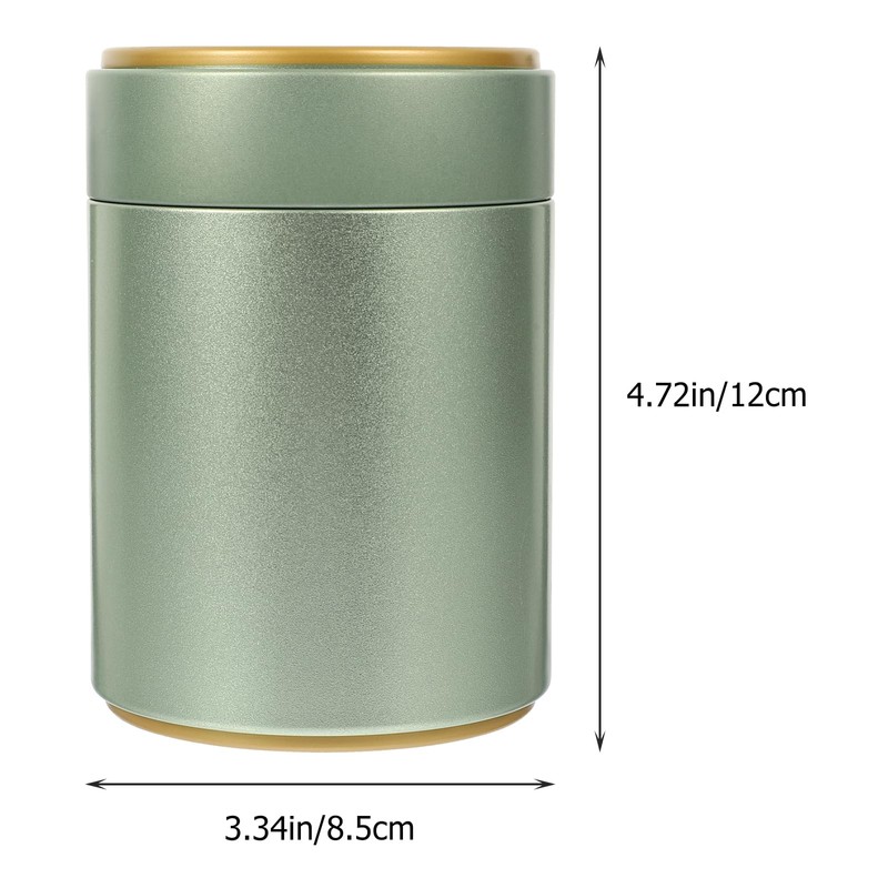Housoutil 2pcs Tinplate Tea Stainless Steel Containers with Lids Odor
