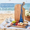 Couple Resin Acacia Wood Charcuterie Cutting Board - 2 Piece