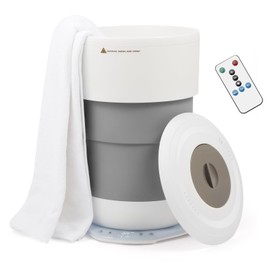 Flyisland Towel Warmers 21L, Towels Warmer Bucket for Bathroom with Timer, Towel Heater,Auto Shut Off,White Elephant Gifts