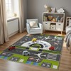 Airport Runway Play Rug for Kids - Interactive Airplane Faux