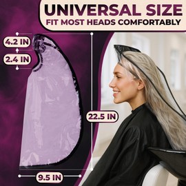 Hair Funnel for Washing Hair for Elderly – Shampoo Cape with Waterproof PVC Build 22.5"x9.5" for Upright Sink Washing & No-Rinse Care – Shampoo Caps no Rinse for Gentle Bedridden Support & Home Use