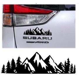 Car Sticker Mountain Sticker, Car Sticker, Car Sticker, Sticker for Car, Car Sticker, Snow Graphic Vinyl Sticker, Side Sticker for Camper, Car Bonnet Decoration (Black)