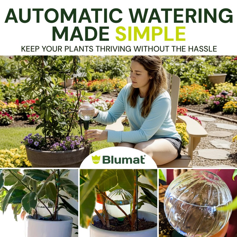 Blumat Clear Globe Single Pack - Automatic Watering Stake with